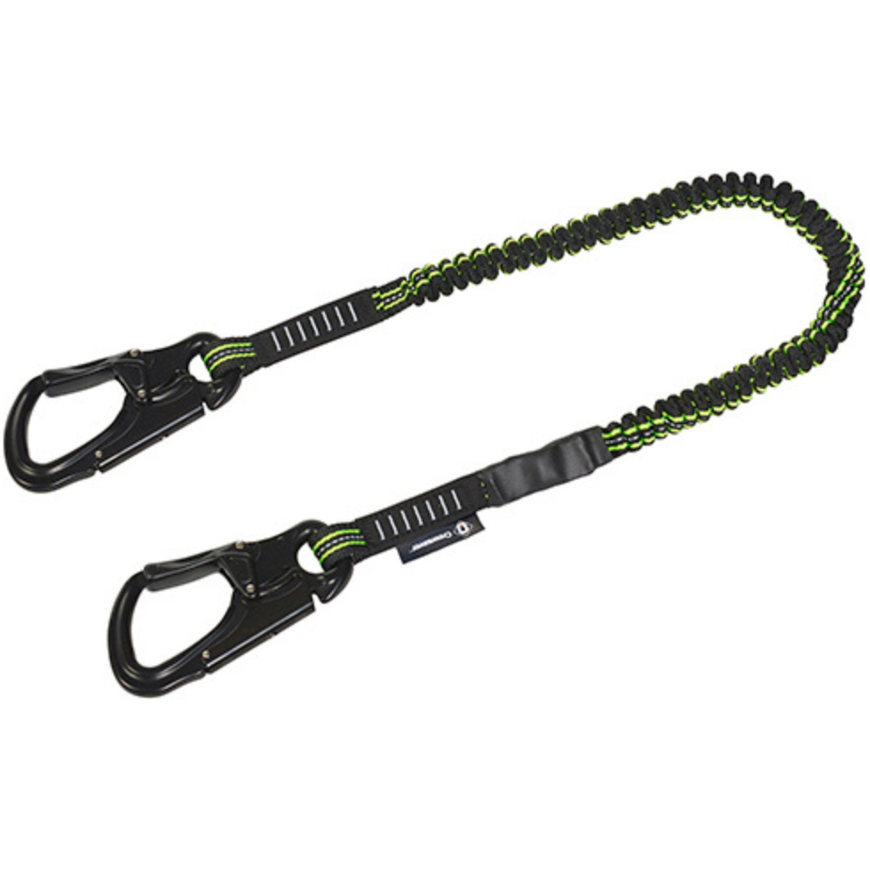 2026 Crewsaver Crewline Pro Safety Line Double Hook Elasticated 3050-ESL2 - Black